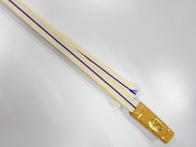  未使用品　正絹　帯留め用　手組三分紐